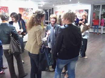 Vernissage Exposition artiste peintre Sophie COSTA Lyon, espace Ricard, 2012