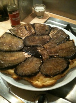 tarte tatin d'aubergines