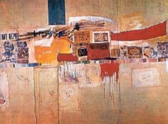 Collage abstrait Robert RAUSCHENBERG