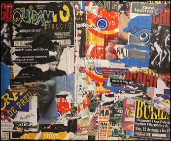 Collage affiches Jacques VILLEGLE