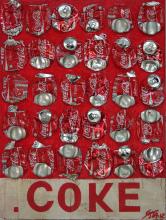 Coke, un tableau abstrait rouge