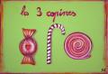 Tableau enfant, Les 3 copines (friandises) : Artiste peintre Sophie Costa