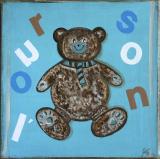 L'ourson bleu : Artiste peintre Sophie Costa