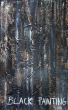 Tableau abstrait : Black Painting 2. Artiste peintre Sophie Costa