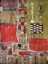 Tableau contemporain abstrait collage : Style