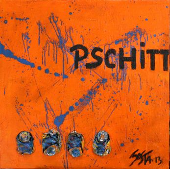 PCHITT#2 : Tableau contemporain orange