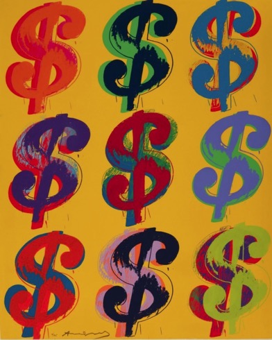 Toile Money, Andy Warhol