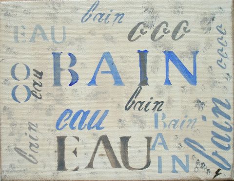 Bain 3 : tableau de Sophie Costa, artiste peintre