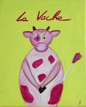 Tableau La vache : Artiste peintre Sophie Costa