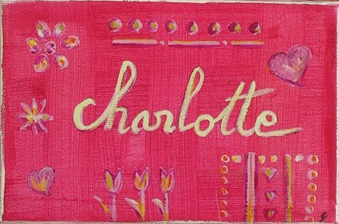 Charlotte : tableau de Sophie Costa, artiste peintre