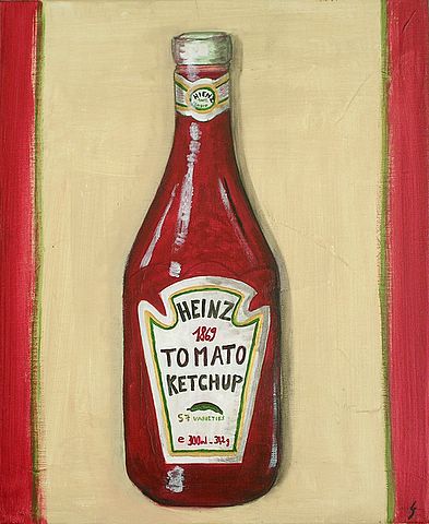 Ketchup : tableau de Sophie Costa, artiste peintre