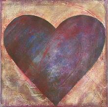 Tableau Coeur : Artiste peintre Sophie Costa