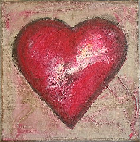 Coeur #3 : tableau de Sophie Costa, artiste peintre