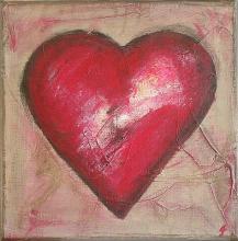 Tableau Coeur #3 : Artiste peintre Sophie Costa