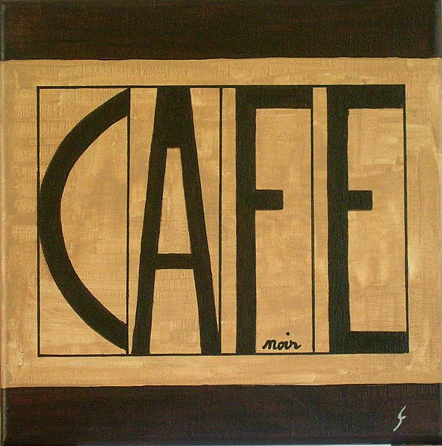 Café (3) : tableau de Sophie Costa, artiste peintre