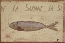 Tableau la sardine #2 : Artiste peintre Sophie Costa