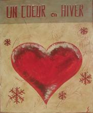 Tableau Un coeur en hiver (3) : Artiste peintre Sophie Costa