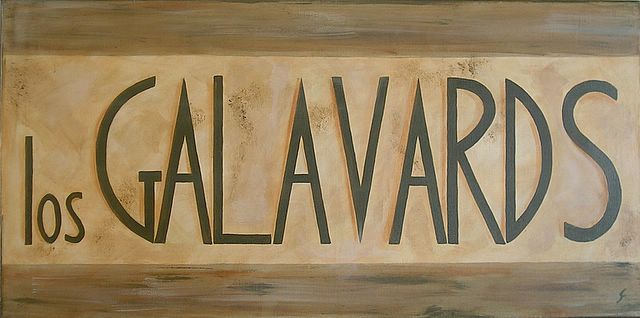 Los galavards (les gourmands) : tableau de Sophie Costa, artiste peintre