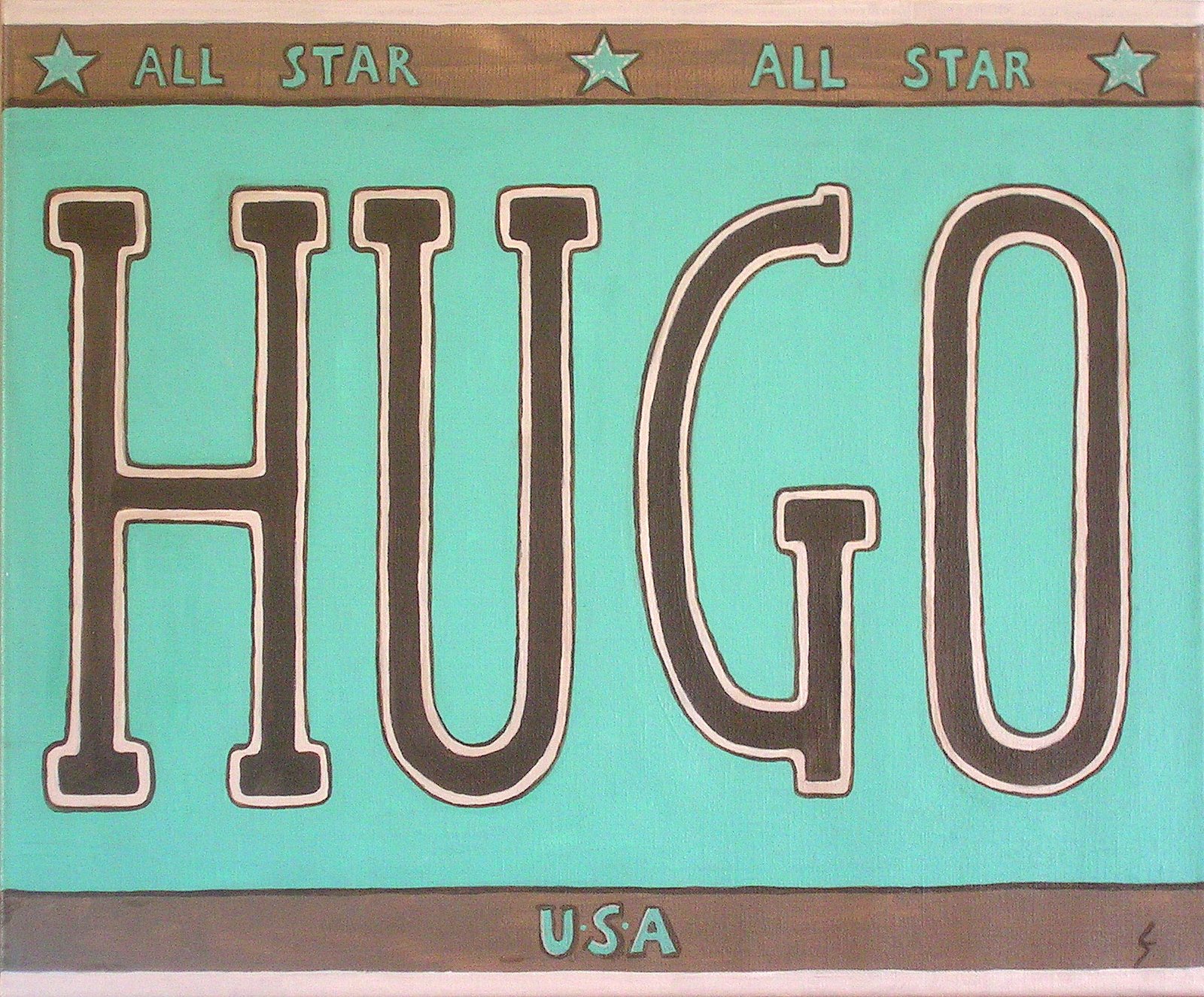 hugo : tableau de Sophie Costa, artiste peintre