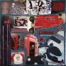 Tableau little LONDON : Artiste peintre Sophie Costa