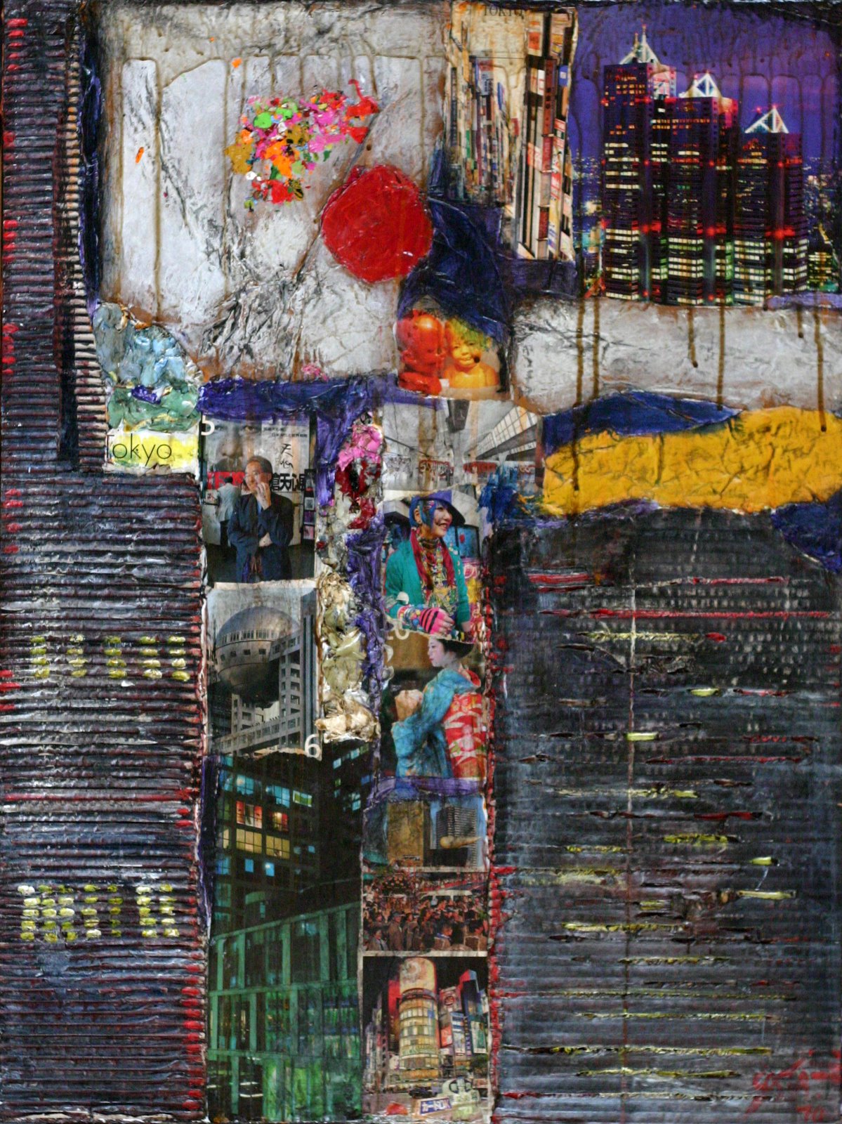 TOKYO by night : tableau de Sophie Costa, artiste peintre