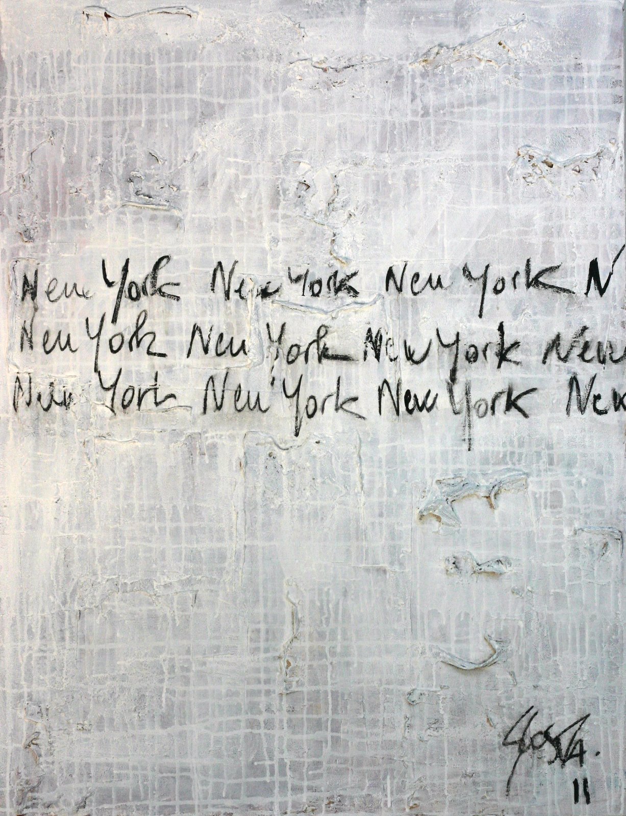 New York- New York : tableau de Sophie Costa, artiste peintre