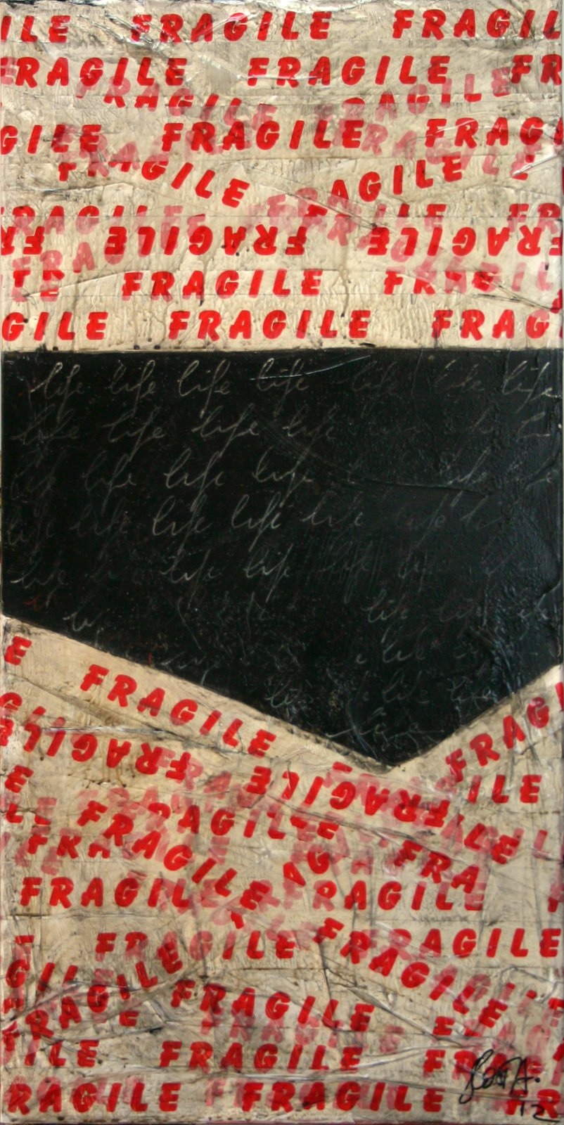 FRAGILE 02 : tableau de Sophie Costa, artiste peintre