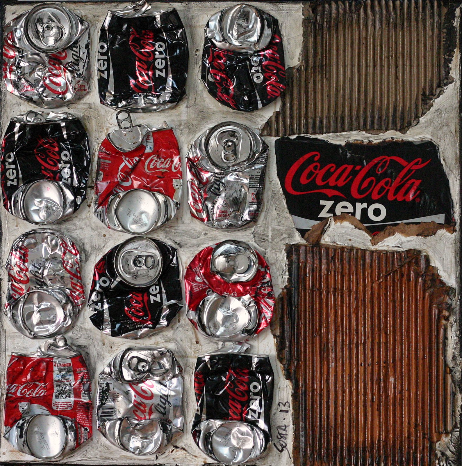 COCA ATTITUDE : tableau de Sophie Costa, artiste peintre