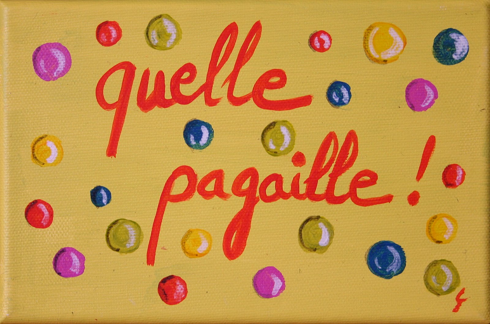 Quelle pagaille! : tableau de Sophie Costa, artiste peintre