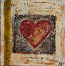 Tableau Coeur : Artiste peintre Sophie Costa