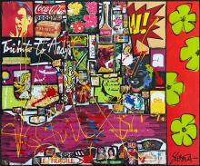 Tableau POWER FLOWER : Artiste peintre Sophie Costa