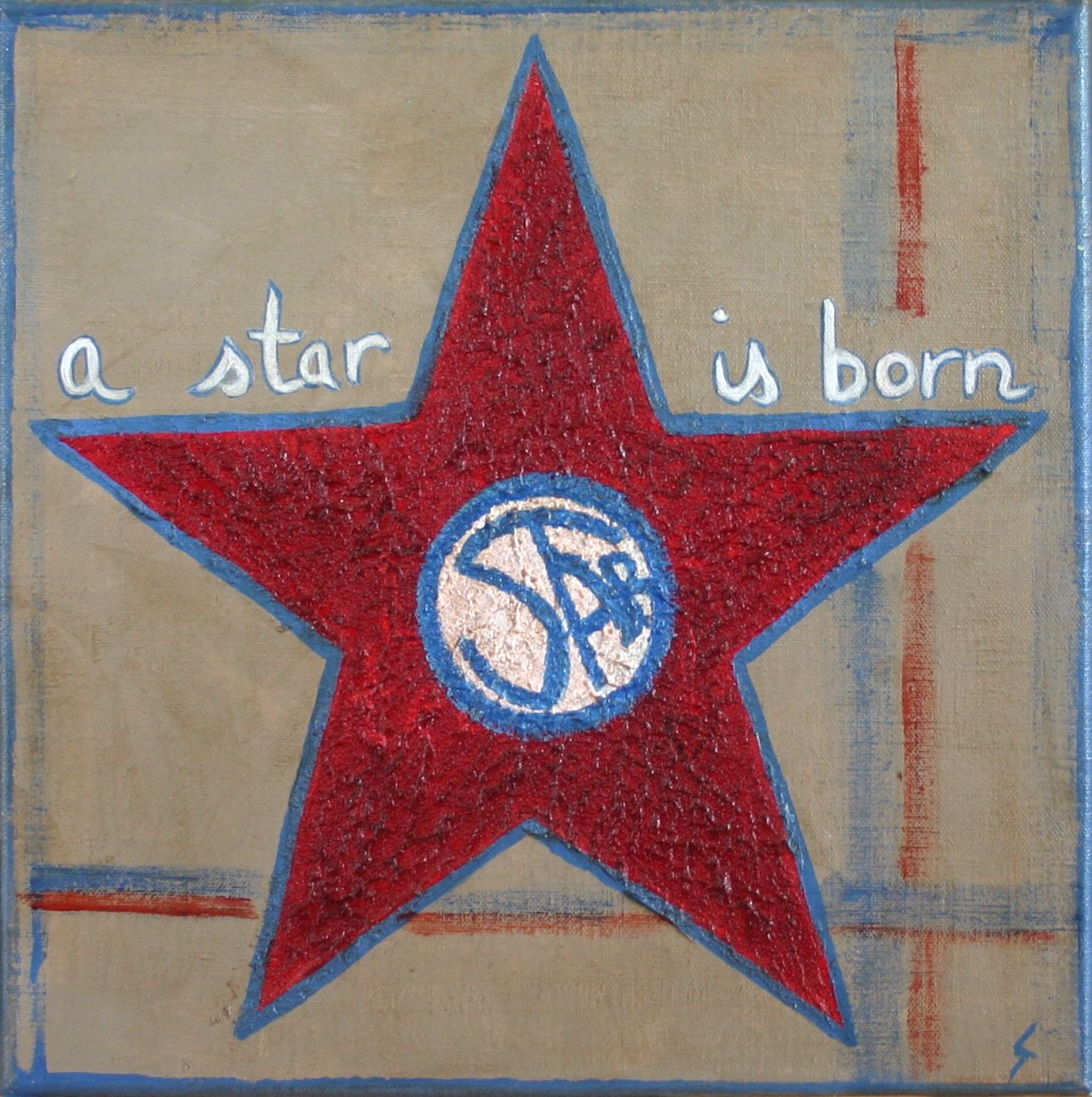 Tableau Contemporain, A star is born (1). Sophie Costa, artiste peintre.