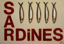 Tableau SARDINES : Artiste peintre Sophie Costa