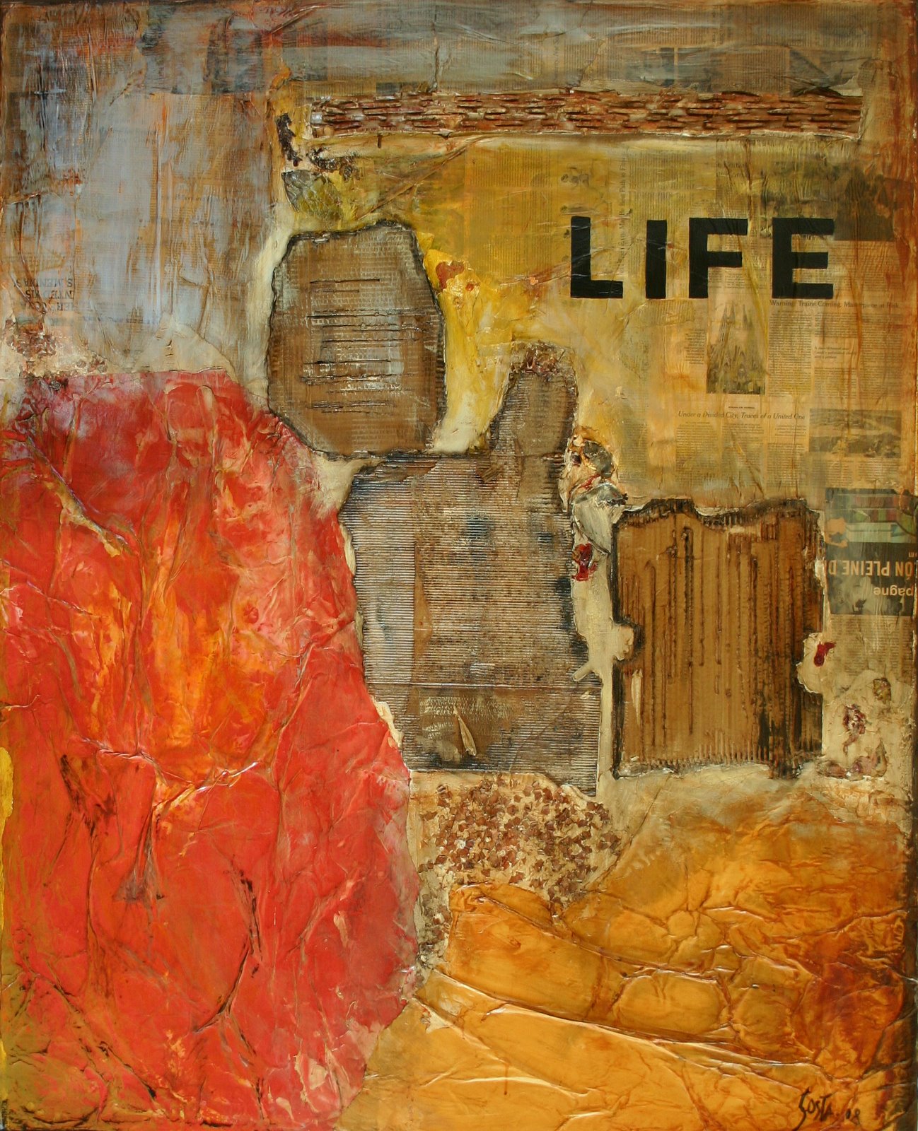 Tableau Contemporain, LIFE. Sophie Costa, artiste peintre.