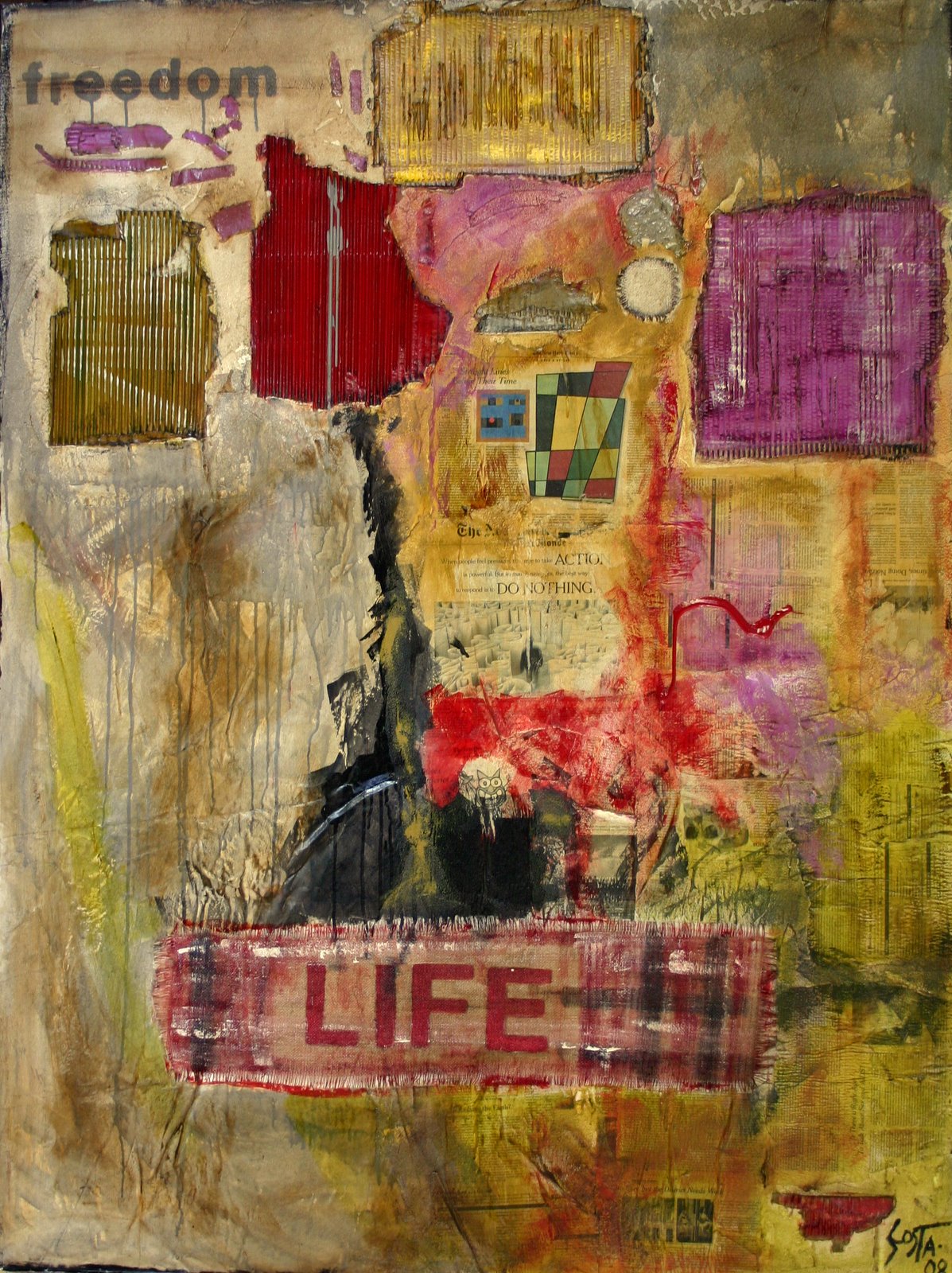 LIFE 03 : tableau de Sophie Costa, artiste peintre