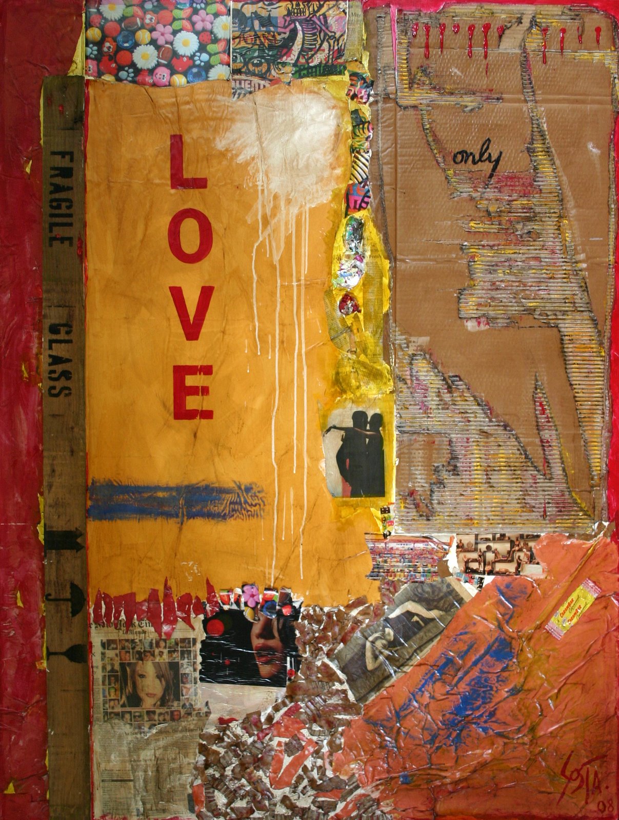 LOVE only : tableau de Sophie Costa, artiste peintre