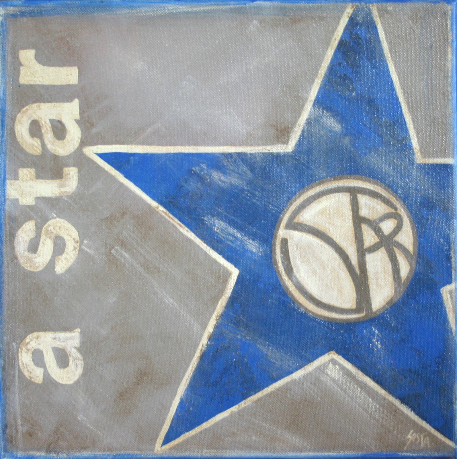 a star : tableau de Sophie Costa, artiste peintre