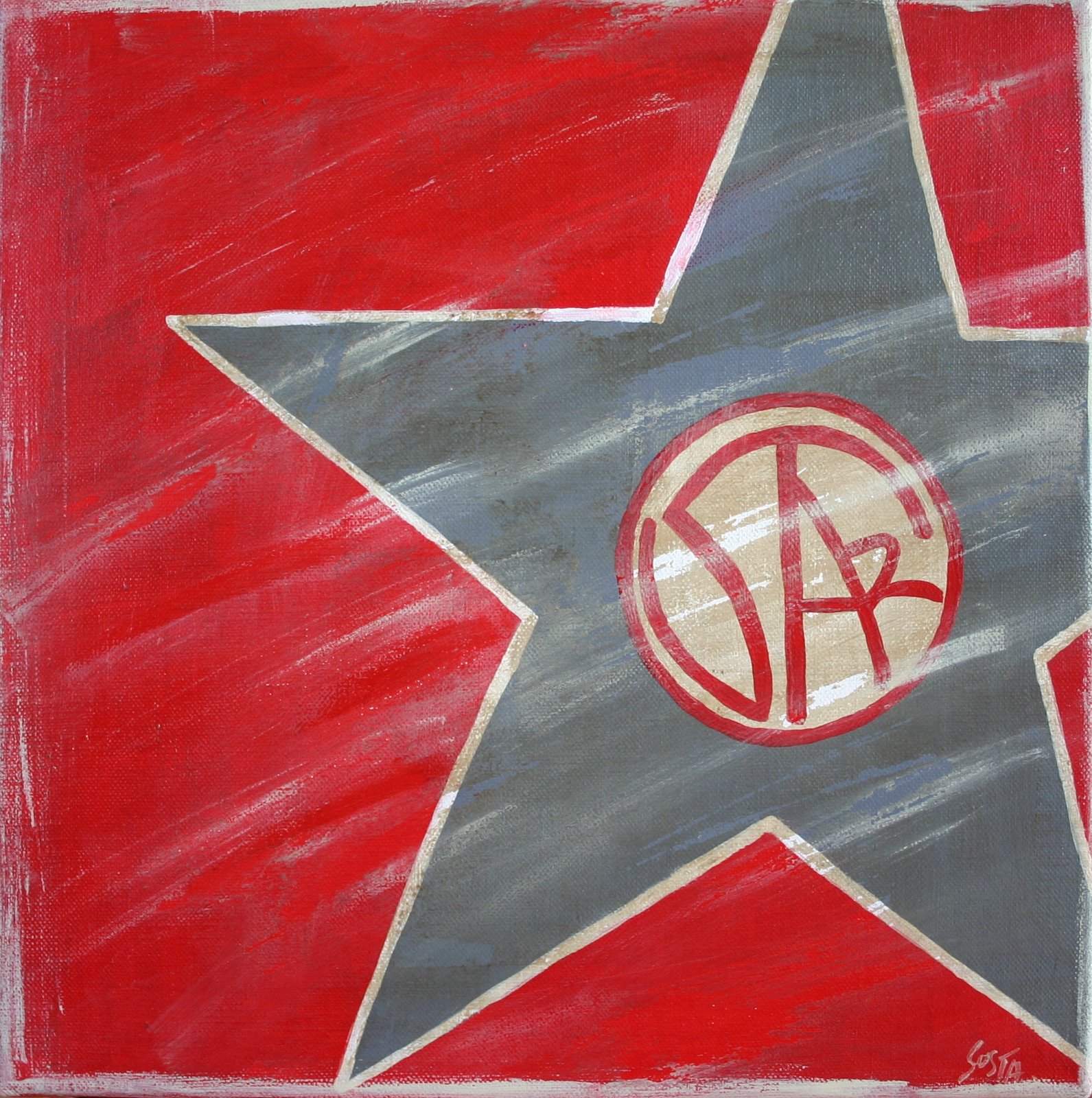 a star : tableau de Sophie Costa, artiste peintre