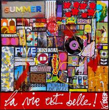 Tableau La vie est  belle ! : Artiste peintre Sophie Costa