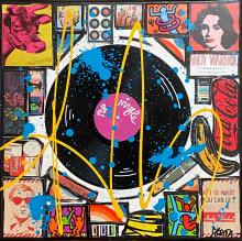 Tableau Pop Vinyle : Artiste peintre Sophie Costa