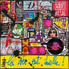 Tableau Love, la vie est belle ! : Artiste peintre Sophie Costa