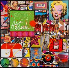 Tableau POP Attitude : Artiste peintre Sophie Costa