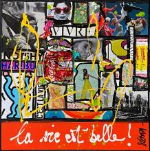 Tableau La vie est belle ! : Artiste peintre Sophie Costa