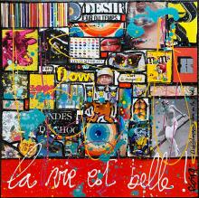 Tableau La vie est belle ! : Artiste peintre Sophie Costa