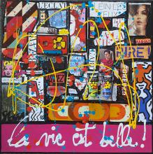 Tableau La vie est belle ! : Artiste peintre Sophie Costa