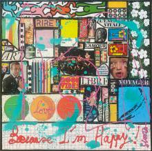 Tableau Because I&amp;#039;m Happy! : Artiste peintre Sophie Costa