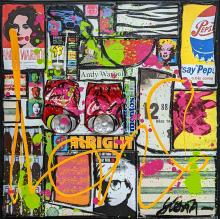 Tableau POP ALRIGHT : Artiste peintre Sophie Costa