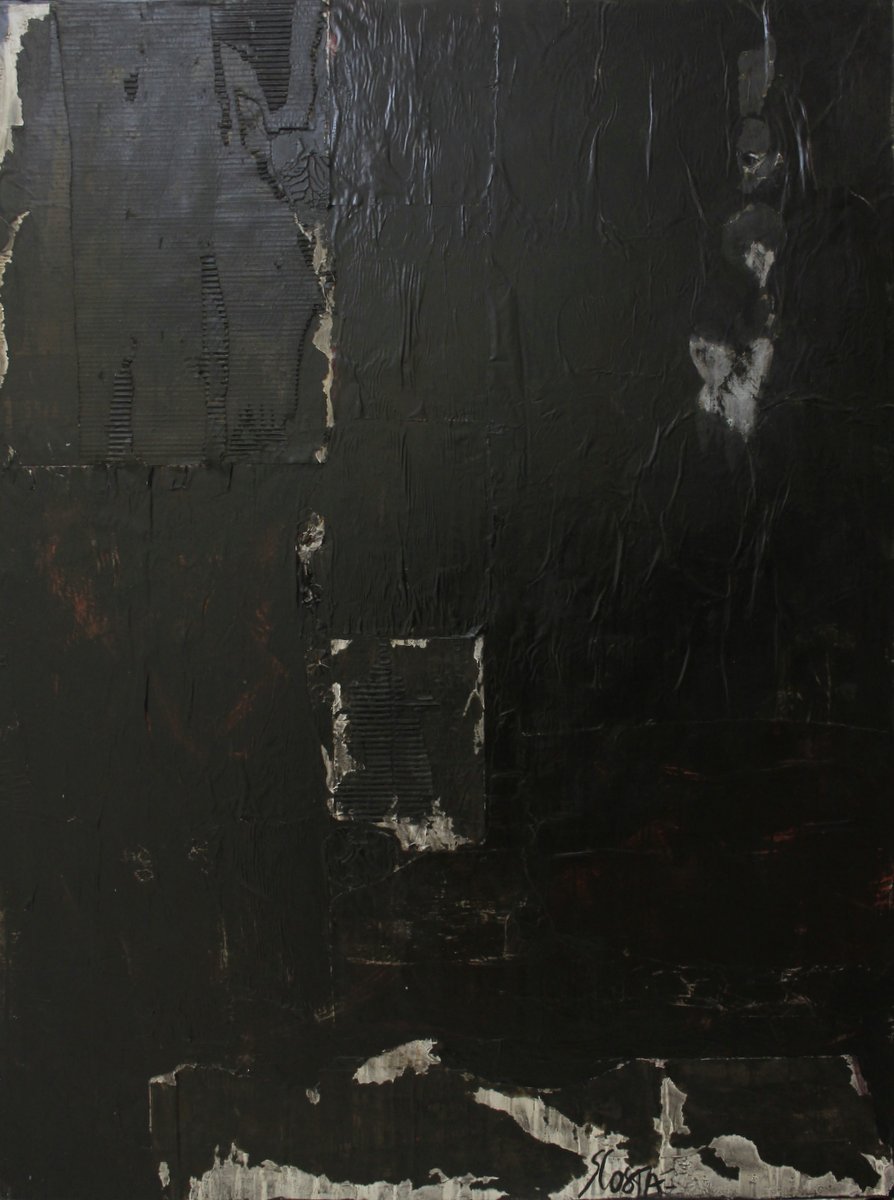 Black Painting 5 : tableau de Sophie Costa, artiste peintre