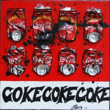 Tableau RED COKE  : Artiste peintre Sophie Costa