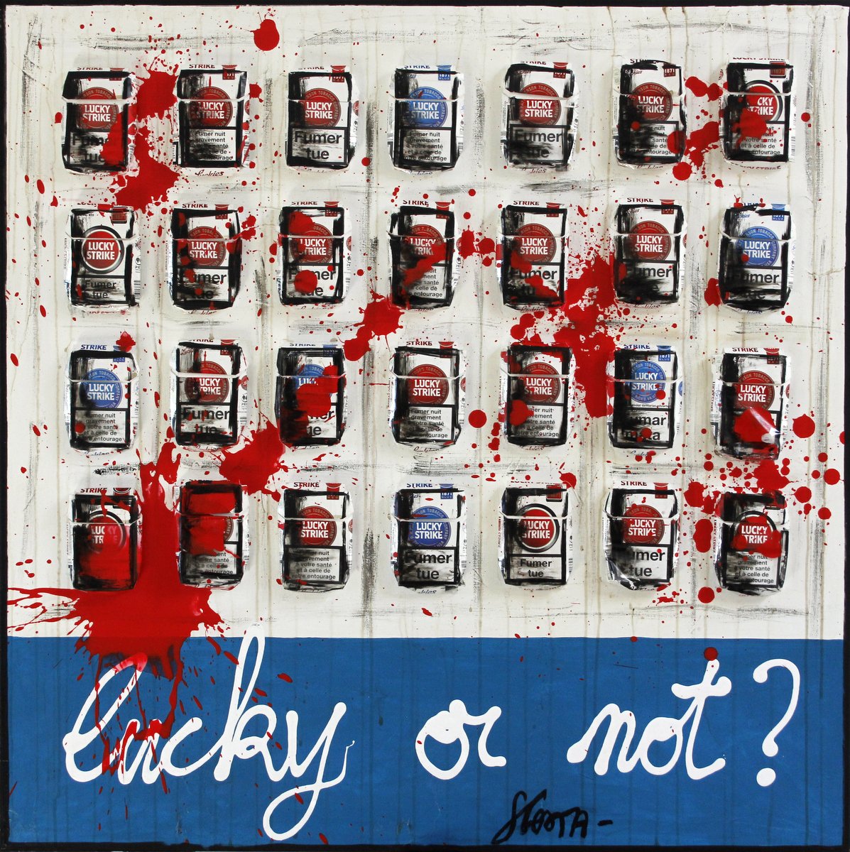 LUCKY OR NOT? #3 : tableau de Sophie Costa, artiste peintre